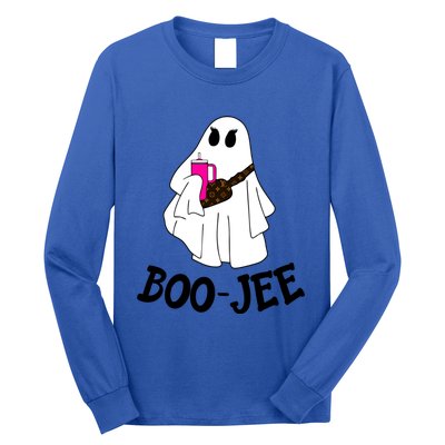 Boojee Stanley Tumbler Inspired Ghost Boujee Halloween Cute Great Gift Long Sleeve Shirt