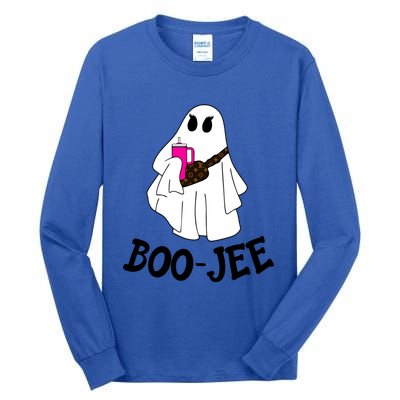 Boojee Stanley Tumbler Inspired Ghost Boujee Halloween Cute Great Gift Tall Long Sleeve T-Shirt