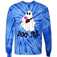 Boojee Stanley Tumbler Inspired Ghost Boujee Halloween Cute Great Gift Tie-Dye Long Sleeve Shirt