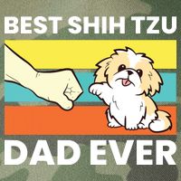 Best Shih Tzu Dad Ever Funny Shih Tzu Legacy Tie Dye Trucker Hat