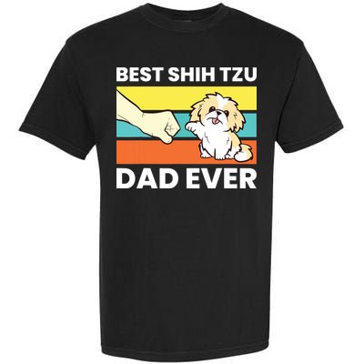 Best Shih Tzu Dad Ever Funny Shih Tzu Garment-Dyed Heavyweight T-Shirt