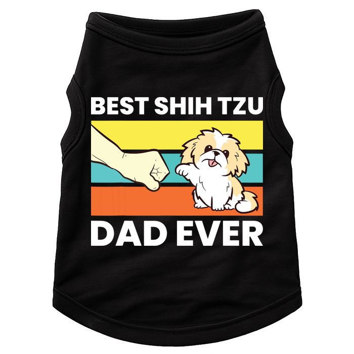 Best Shih Tzu Dad Ever Funny Shih Tzu Doggie Tank
