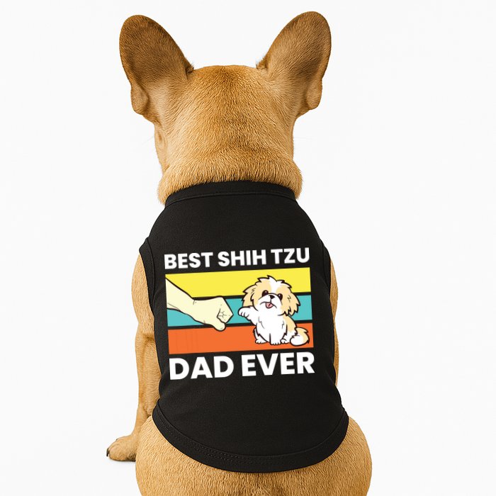 Best Shih Tzu Dad Ever Funny Shih Tzu Doggie Tank
