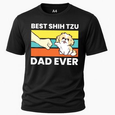 Best Shih Tzu Dad Ever Funny Shih Tzu Performance Shirt