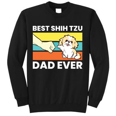 Best Shih Tzu Dad Ever Funny Shih Tzu Sweatshirt