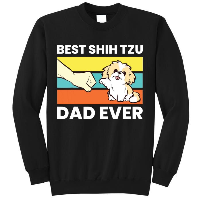 Best Shih Tzu Dad Ever Funny Shih Tzu Sweatshirt