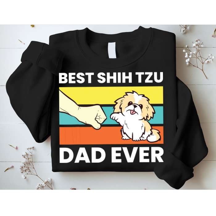 Best Shih Tzu Dad Ever Funny Shih Tzu Sweatshirt