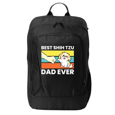 Best Shih Tzu Dad Ever Funny Shih Tzu City Backpack
