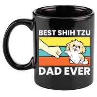 Best Shih Tzu Dad Ever Funny Shih Tzu 11oz C Handle Ceramic Mug
