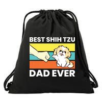 Best Shih Tzu Dad Ever Funny Shih Tzu Drawstring Bag