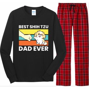 Best Shih Tzu Dad Ever Funny Shih Tzu Long Sleeve Pajama Set