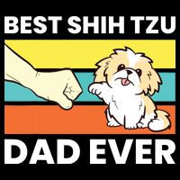 Best Shih Tzu Dad Ever Funny Shih Tzu 16 in Basic Backpack