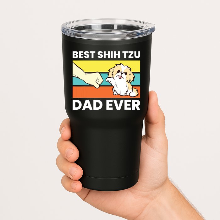 Best Shih Tzu Dad Ever Funny Shih Tzu Tumbler