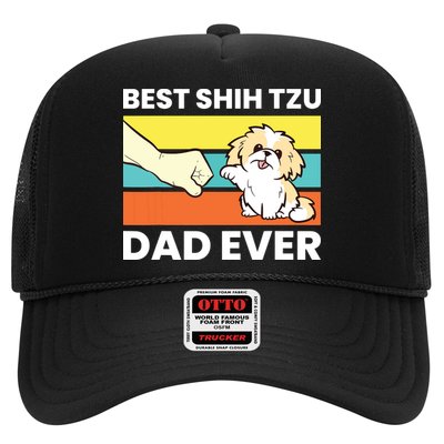Best Shih Tzu Dad Ever Funny Shih Tzu Trucker Hat