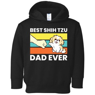 Best Shih Tzu Dad Ever Funny Shih Tzu Toddler Hoodie