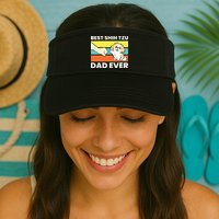 Best Shih Tzu Dad Ever Funny Shih Tzu Visor