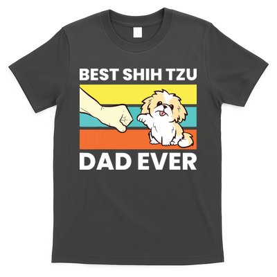 Best Shih Tzu Dad Ever Funny Shih Tzu T-Shirt