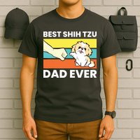 Best Shih Tzu Dad Ever Funny Shih Tzu T-Shirt