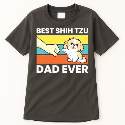 Best Shih Tzu Dad Ever Funny Shih Tzu Tall T-Shirt