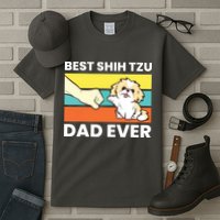 Best Shih Tzu Dad Ever Funny Shih Tzu Tall T-Shirt