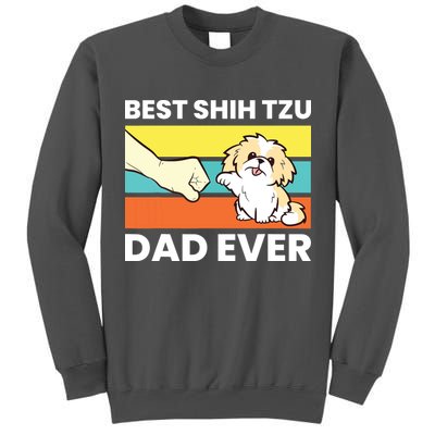 Best Shih Tzu Dad Ever Funny Shih Tzu Tall Sweatshirt
