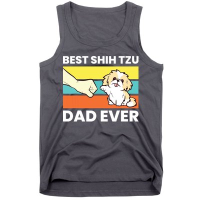 Best Shih Tzu Dad Ever Funny Shih Tzu Tank Top