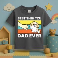 Best Shih Tzu Dad Ever Funny Shih Tzu Toddler T-Shirt