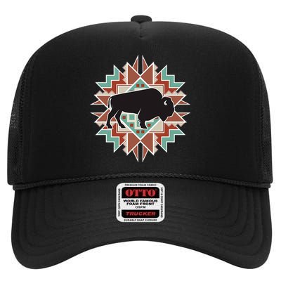 Buffalo Southwest Tribal High Crown Mesh Back Trucker Hat