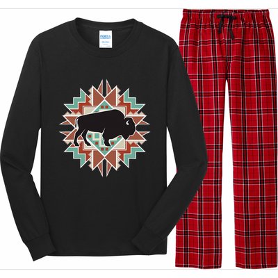 Buffalo Southwest Tribal Long Sleeve Pajama Set