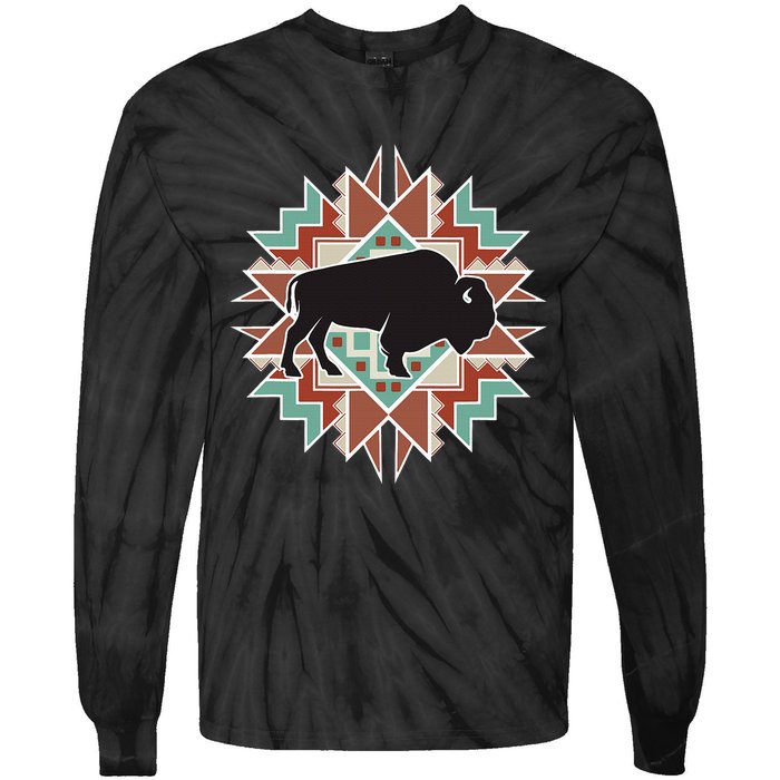 Buffalo Southwest Tribal Tie-Dye Long Sleeve Shirt