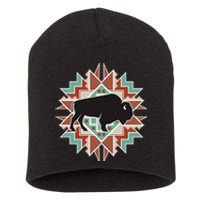 Buffalo Southwest Tribal Short Acrylic Beanie