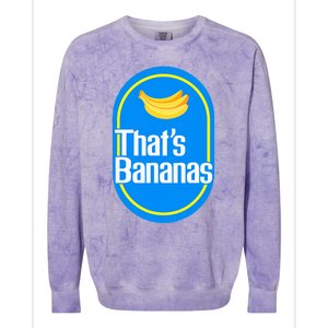 Banana Squad That's Banana Halloween Costume Colorblast Crewneck Sweatshirt