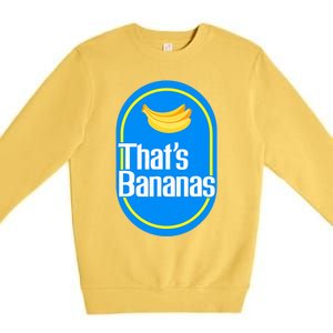 Banana Squad That's Banana Halloween Costume Premium Crewneck Sweatshirt