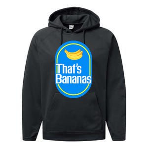 Banana Squad That's Banana Halloween Costume Performance Fleece Hoodie