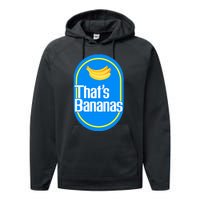 Banana Squad That's Banana Halloween Costume Performance Fleece Hoodie