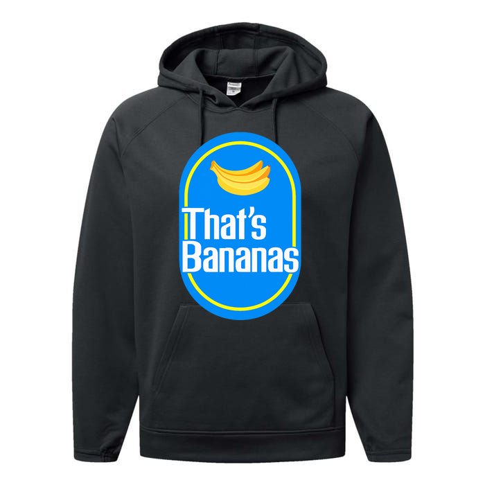 Banana Squad That's Banana Halloween Costume Performance Fleece Hoodie