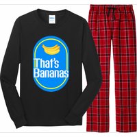 Banana Squad That's Banana Halloween Costume Long Sleeve Pajama Set