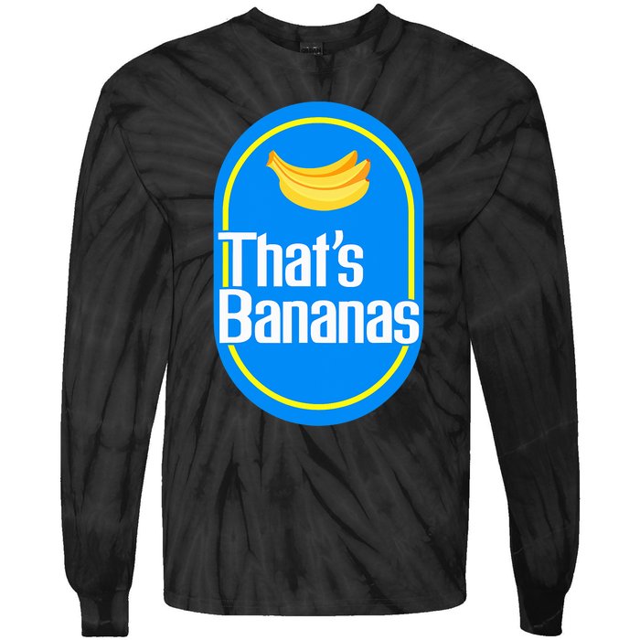 Banana Squad That's Banana Halloween Costume Tie-Dye Long Sleeve Shirt