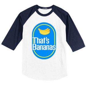 Banana Squad That's Banana Halloween Costume Baseball Sleeve Shirt