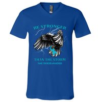 Be Stronger Than The Storm Panic Disorder Gift V-Neck T-Shirt