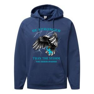 Be Stronger Than The Storm Panic Disorder Gift Performance Fleece Hoodie