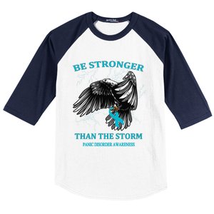 Be Stronger Than The Storm Panic Disorder Gift Baseball Sleeve Shirt