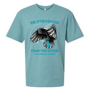 Be Stronger Than The Storm Panic Disorder Gift Sueded Cloud Jersey T-Shirt