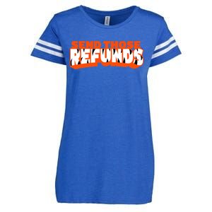 Better Send Those The Refunds Cincy Cincinnati Football Enza Ladies Jersey Football T-Shirt