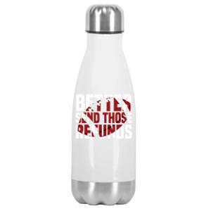 Better Send Those The Refunds Cincy Cincinnati Football Stainless Steel Insulated Water Bottle