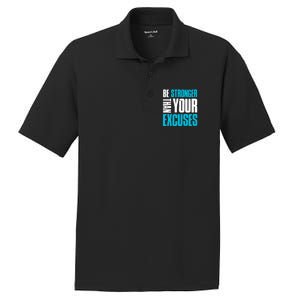 Be Stronger Than Your Excuses Unique Motivational Cute Gift PosiCharge RacerMesh Polo