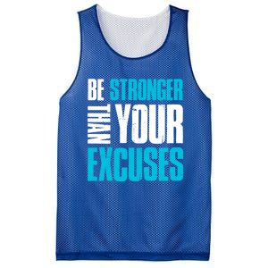 Be Stronger Than Your Excuses Unique Motivational Cute Gift Mesh Reversible Basketball Jersey Tank