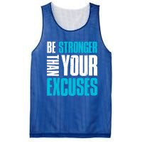 Be Stronger Than Your Excuses Unique Motivational Cute Gift Mesh Reversible Basketball Jersey Tank