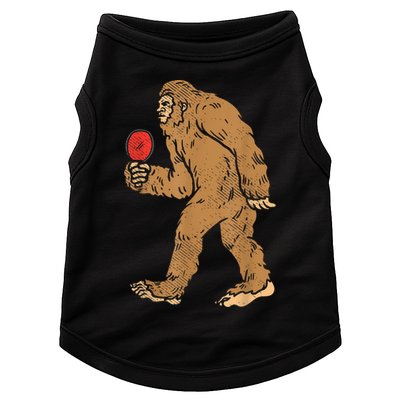 Bigfoot Sasquatch Table Tennis Ping Pong Player King Doggie Tank