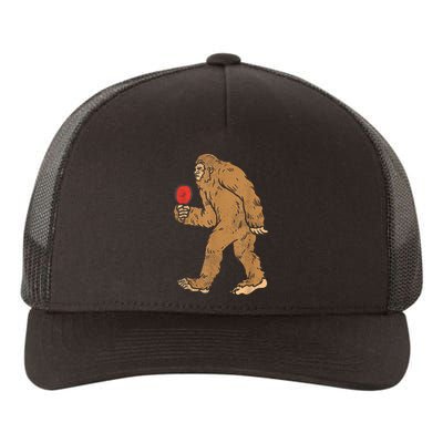 Bigfoot Sasquatch Table Tennis Ping Pong Player King Yupoong Adult 5-Panel Trucker Hat
